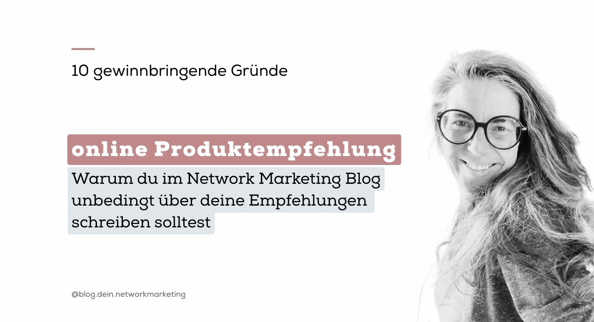 Online Produktempfehlung schreiben